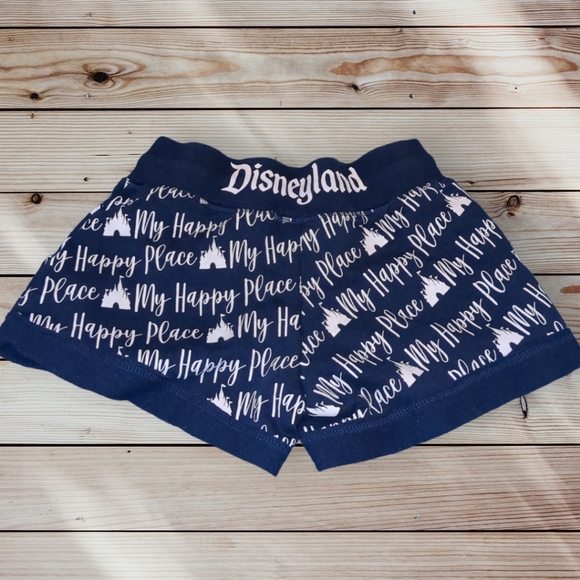 My happy place Disney park shorts navy blue with white letters size XS - Picture 6 of 9